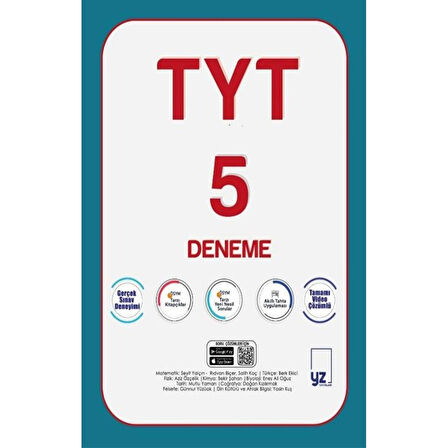 YZ YKS TYT 5 Deneme Sınavı Video Çözümlü