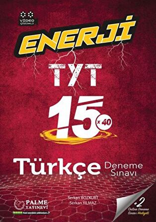 Palme 2021 TYT Enerji Türkçe 15X40 Türkçe Deneme Sınavı