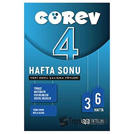 4. Sınıf Görev Hafta Sonu Yeni Nesil Çalışma Föyü 2022 / Nitelik Yayınları
