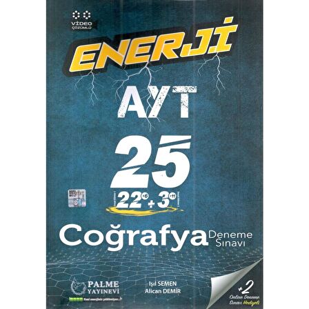 Palme Enerji Yks Ayt Coğrafya 22 X 3 Deneme Sınavı Video Çözümlü 