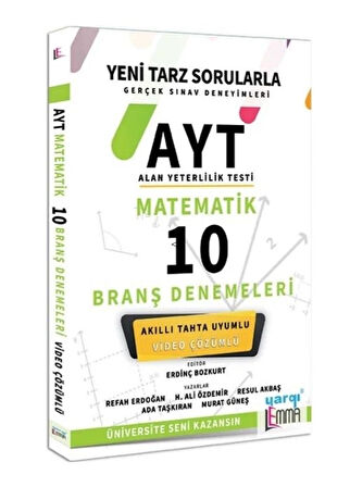 AYT Matematik Video Çözümlü 10 Branş Denemeleri Yargı Lemma