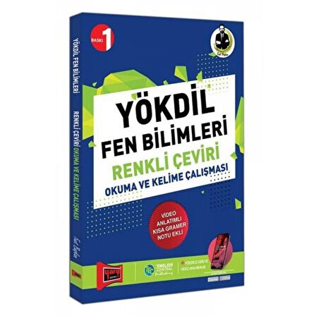 YÖKDİL Fen Bilimleri Renkli Çeviri Okuma ve Kelime Çalışması