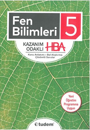 TUDEM 5.SINIF FEN BİLİMLERİ KAZANIM ODAKLI HBA