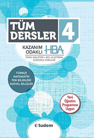 TUDEM 4.SINIF TÜM DERSLER KAZANIM ODAKLI HBA