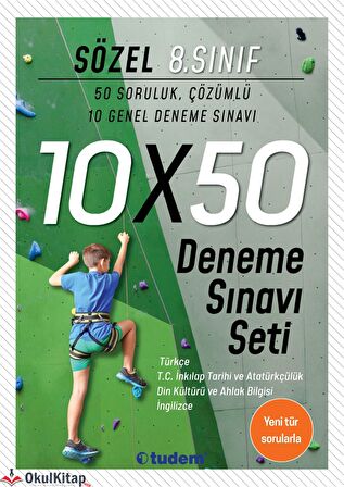 Tudem Yayınları 8.Sınıf Sözel Deneme Sınavı Seti 10X50