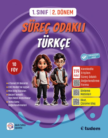 Tudem 2026 1. Sınıf 2. Dönem Türkçe Süreç Odaklı