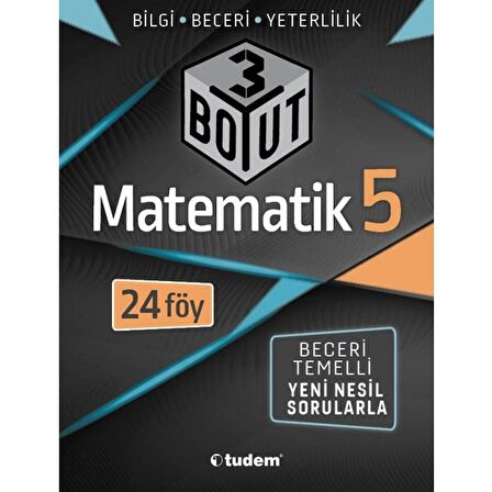 TUDEM 5.SINIF MATEMATİK 3 BOYUT