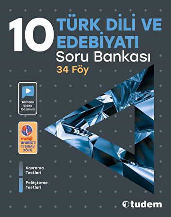 Tudem Yayınlaır - 10.Sınıf Türk Dili ve Edebiyatı Soru Bankası