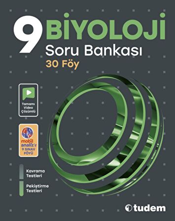 Tudem 9.Sınıf Biyoloji Soru Bankası