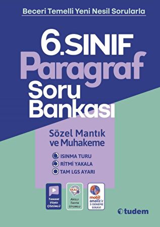 Tudem 6.Sınıf Paragraf Soru Bankası