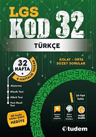 YENİ LGS TÜRKÇE KOD 32
