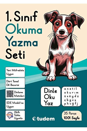 Tudem 1.Sınıf Yeni Okuma Yazma Seti Shrinkli Poşetli