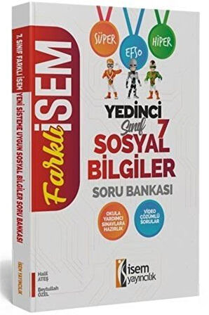 2020 Farklı İsem 7. Sınıf Sosyal Bilgiler Soru Bankası / Beytullah Özel