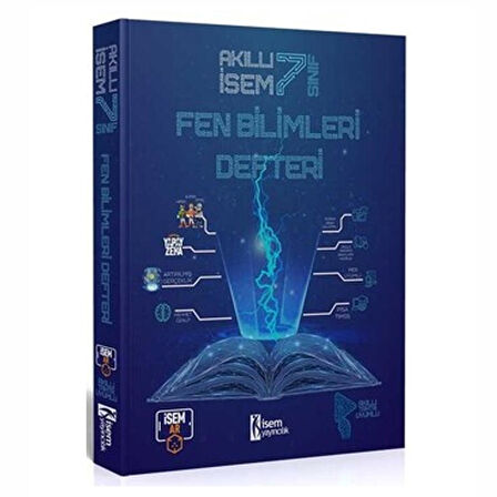 7. Sınıf Akıllı İsem Fen Bilimleri Defteri