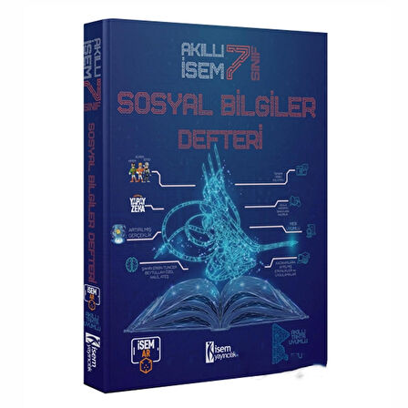 7. Sınıf Akıllı İsem Sosyal Bilgiler Defteri