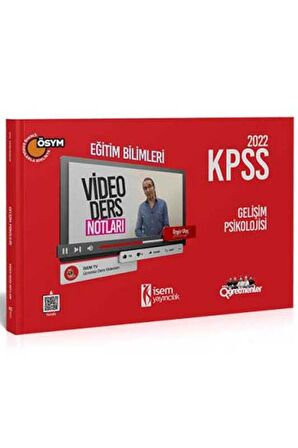  İsem Yayınları 2022 KPSS Eğitim Bilimleri Gelişim Psikolojisi Video Ders Notları