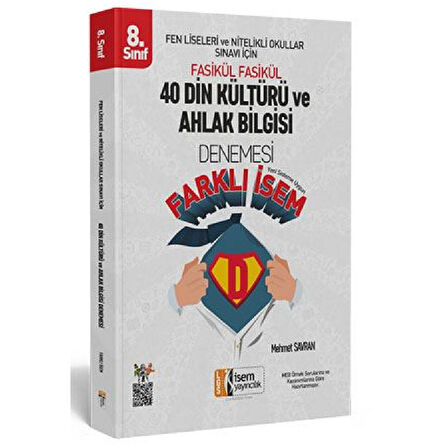 2022 LGS Farklı İsem 8. Sınıf Din Kültürü ve Ahlak Bilgisi 40'lı Sarmal Deneme
