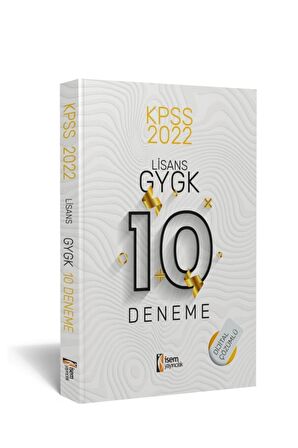 KPSS Lisans GY GK Tamamı Çözümlü 10 Deneme İsem Yayınları