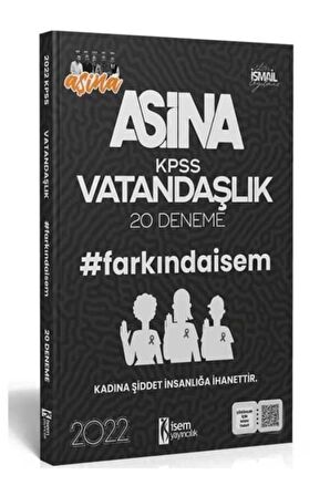 FARKINDA İSEM 2022 KPSS AŞİNA VATANDAŞLI 20 DENEME