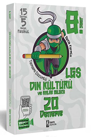 İsem Yayınları 8. Sınıf LGS Din Kültürü ve Ahlak Bilgisi 20 Deneme Video Çözümlü