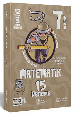 İsem Yayınları 7. Sınıf Matematik 15 Deneme Video Çözümlü