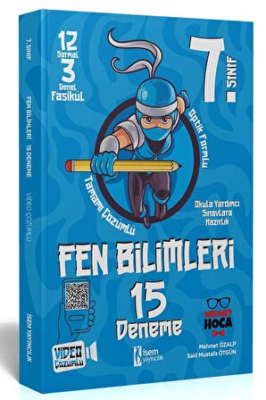 İsem Yayınları 7. Sınıf Fen Bilimleri 15 Deneme Video Çözümlü