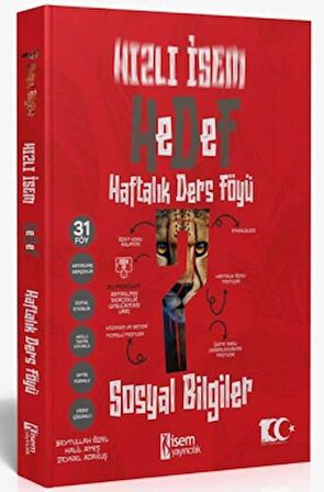 2024 Hızlı Hedef 7. Sınıf Sosyal Bilgiler Haftalık Ders Föyü