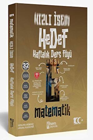 2024 Hızlı Hedef 6. Sınıf Matematik Haftalık Ders Föyü