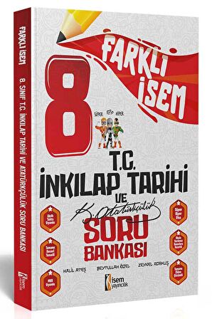 8. Sınıf Farklı İsem T.C. İnkılap Tarihi ve Atatürkçülük Soru Bankası