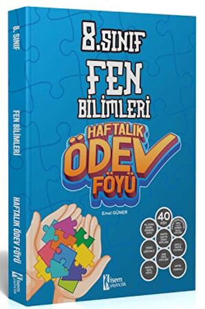 2024 8. Sınıf Fen Bilimleri Haftalık Ödev Föyü