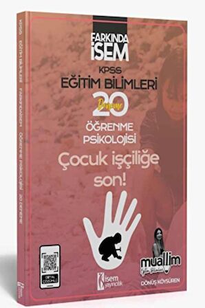 2024 Farkında İsem KPSS Eğitim Bilimleri Öğrenme Psikolojisi 20 Deneme