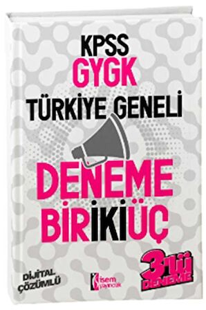 2024 KPSS GYGK Türkiye Geneli Birikiüç 3'lü Deneme