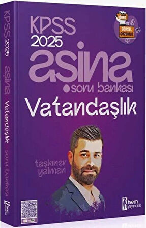 İsem Yayınları 2025 KPSS Vatandaşlık Aşina Soru Bankası Çözümlü
