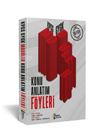 İsem 2025 KPSS GYGK Modüler Konu Anlatım Föyleri