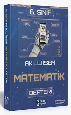 2025 Akıllı İsem 6.Sınıf Matematik Defteri