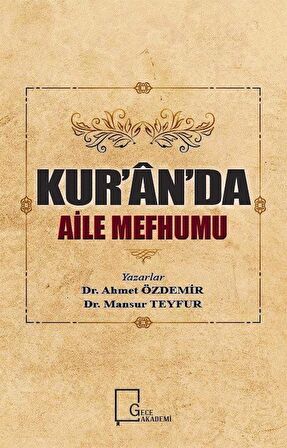 Kur’an’da Aile Mefhumu