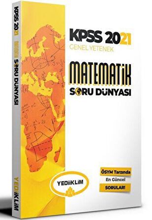 Yediiklim 2021 KPSS Matematik Soru Dünyası