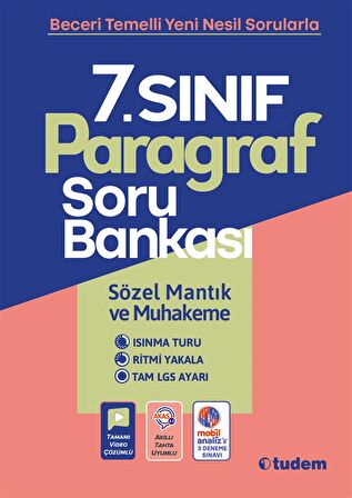 Tudem 7.Sınıf Paragraf Soru Bankası -Tudem 7 Paragraf