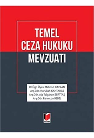 Temel Ceza Hukuku Mevzuatı