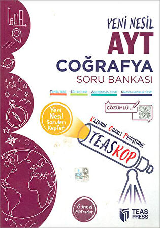 Teaskop AYT Coğrafya Soru Bankası Teas Press