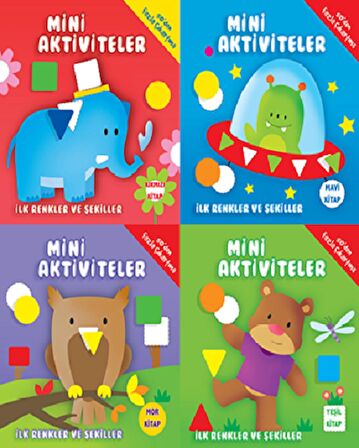 Parıltı Mini Aktiviteler Seti (İlk Renkler ve Şekiller) 4 Kitap