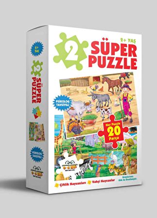 2 Süper Puzzle Çiftlik Hayvanları