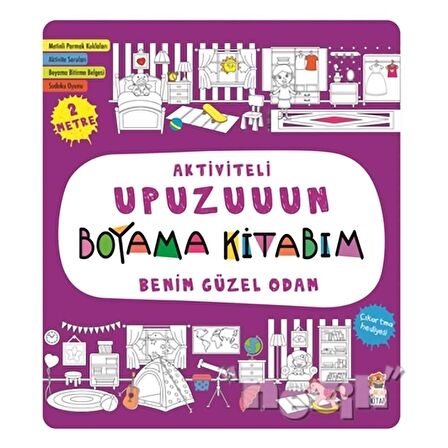 Aktiviteli Upuzuuun Boyama Kitabım: Benim Güzel Odam