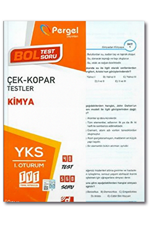 Pergel TYT Kimya Çek-Kopar Yaprak Test (Yeni)