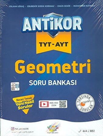 Antikor TYT AYT Geometri Soru Bankası FDD Yayınları