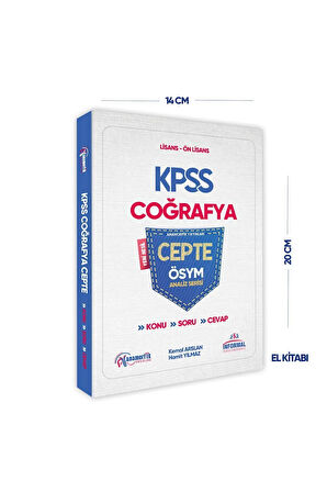 2024 Kpss Coğrafya Cepte Konu Soru Cevap Ösym Analiz Serisi