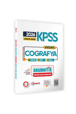 2026 KPSS Anamorfik Coğrafya Soru Bankası Yeni Müfredat Dijital Çözümlü