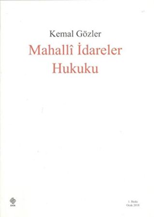 Mahalli İdareler Hukuku