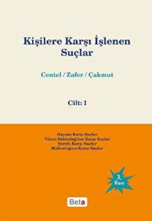 Kişilere Karşı İşlenen Suçlar Cilt 1