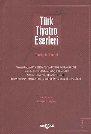 Türk Tiyatro Eserleri 2 Tanzimat Dönemi